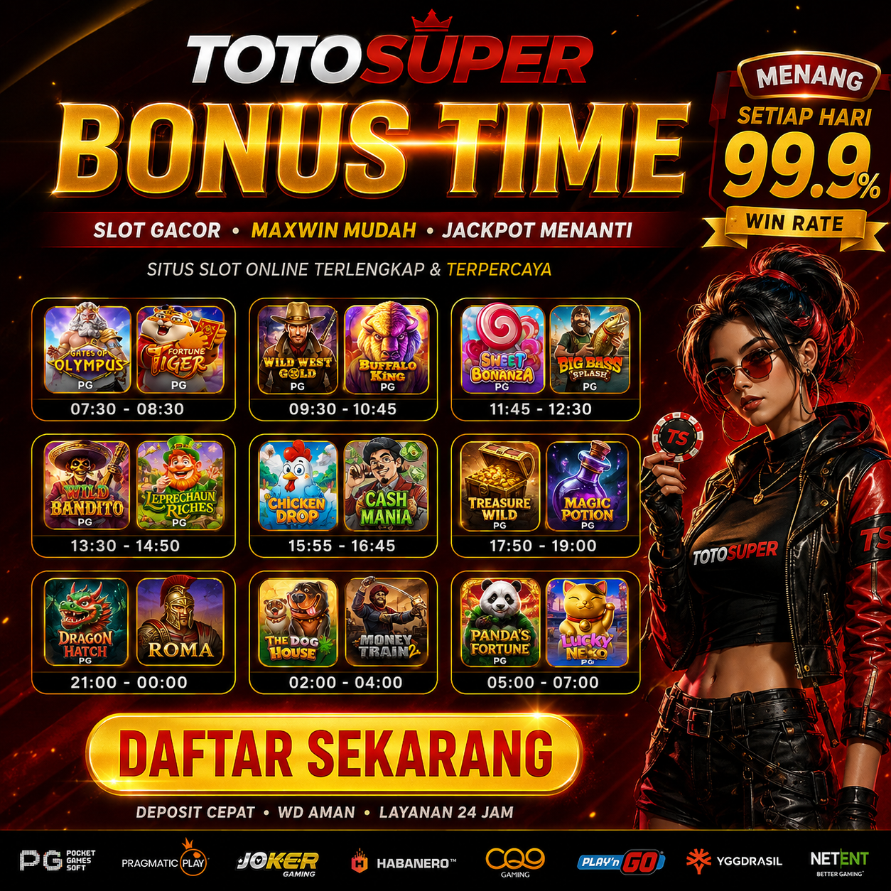 Banner Totosuper games slot paling terkenal mulai modal 5.000